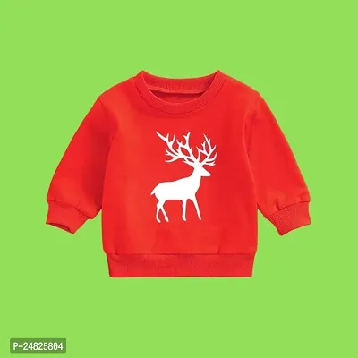 Fabulous Red Cotton Blend Sweatshirts For Boys-thumb0