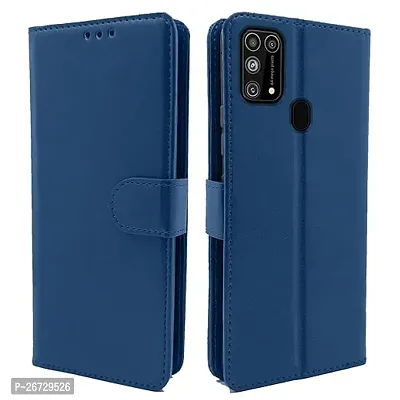 Samsung Galaxy M31, M31 Prime, F41 Blue Flip Cover-thumb0