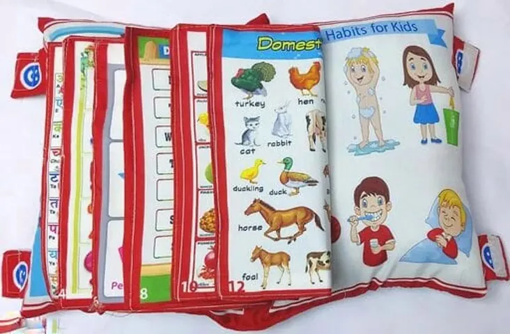 Kids Learning Cushion Book