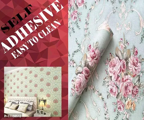 Floral pattern Self adhesive wallpaper for wall decoration(500 x 45 cm)Model-07