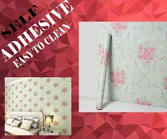 Floral pattern Self adhesive wallpaper for wall decoration(500 x 45 cm)Model-06-thumb1