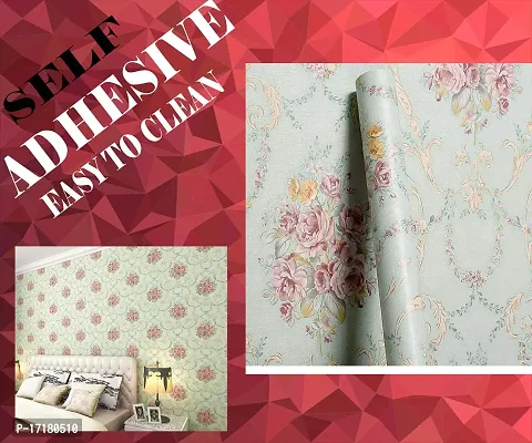 Floral pattern Self adhesive wallpaper for wall decoration(500 x 45 cm)Model-06-thumb3