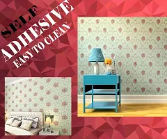 Floral pattern Self adhesive wallpaper for wall decoration(500 x 45 cm)Model-06-thumb4