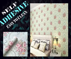 Floral pattern Self adhesive wallpaper for wall decoration(500 x 45 cm)Model-27-thumb3