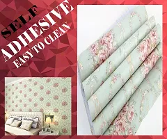 Floral pattern Self adhesive wallpaper for wall decoration(500 x 45 cm)Model-16-thumb4