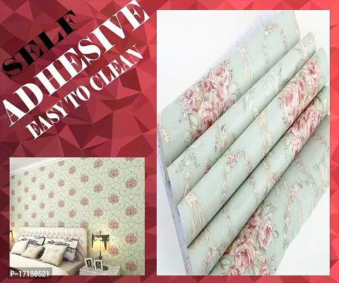 Floral pattern Self adhesive wallpaper for wall decoration(500 x 45 cm)Model-16-thumb5