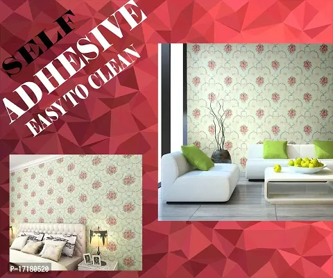 Floral pattern Self adhesive wallpaper for wall decoration(500 x 45 cm)Model-15-thumb3