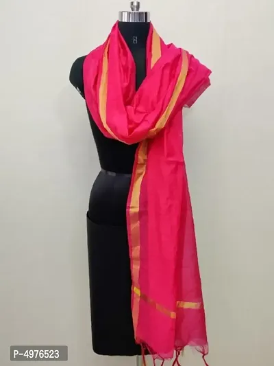 Elegant Designer Chanderi Cotton Dupatta for Women and Girls-thumb0
