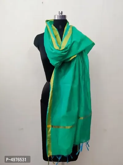 Elegant Designer Chanderi Cotton Dupatta for Women and Girls-thumb0