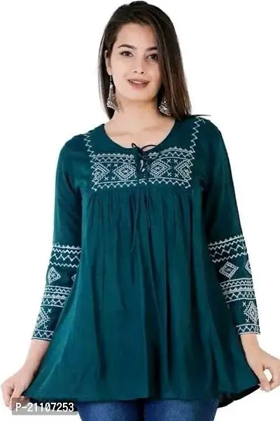 Stylish Fancy Designer Rayon Top For Women