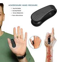 Ekin LI4 Acupressure Point Clip Sugar Control, Migraine  Tension Relief Sugar Control Massager  (Black)-thumb2