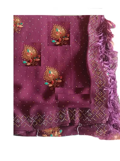 Trendy Organza Saree With Blouse Piece