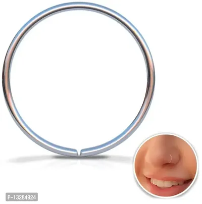 Nose Pin Septum Ring 925 Genuine Silver Nose Ring Daily Use Charming Nose Ring.-thumb0