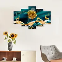 The unique trends. Set of Five Framed Wall Painting for Home Decoration , Paintings for Living room , Bedroom , Big Size 3D Scenery ( 17 X 30 INCH-thumb4