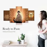 The unique trends. Set Of 5, 3d Scenery Wall Painting for Living Room Large Size with Frames for Wall Decor and Home Decoration, Hotel, Office (125 CM X 60 CM)-thumb4