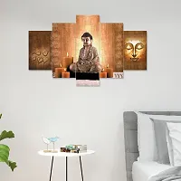 The unique trends. Set Of 5, 3d Scenery Wall Painting for Living Room Large Size with Frames for Wall Decor and Home Decoration, Hotel, Office (125 CM X 60 CM)-thumb3