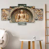 The unique trends. Set of Five Framed Wall Painting for Home Decoration , Paintings for Living room , Bedroom , Big Size 3D Scenery ( 75 X 43 CM)-thumb4