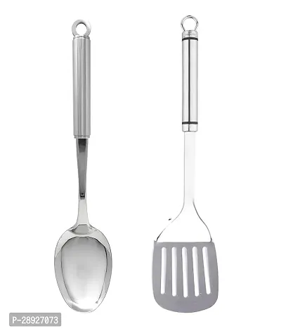 Stainless Steel Cooking Spoons Pack Of 2-thumb0