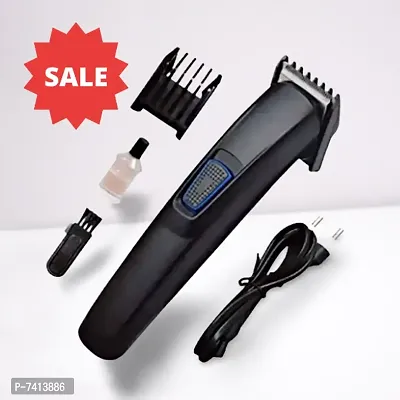 Professional Rechargeable Cordless Best Hair  Beard Trimmer for Men with long Battery Backup (BLACK)