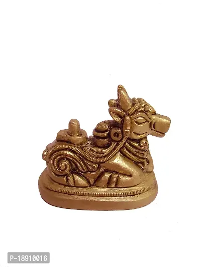 Aesthetic Decors Nandi Sitting On Oval Base