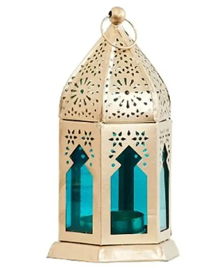 Decorative Iron Lantern And Tealight Candle Holder