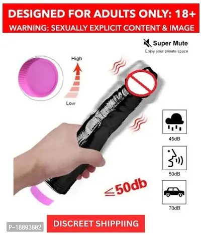 9 Inch Premium Quality G-Spot Black African Size Vibrating Sexy Dildo-thumb3