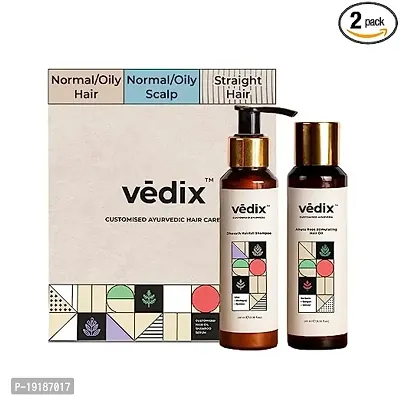 Vedix Customised Hair Growth Combo |Hair Oil For Hair Fall | Anti Hair Fall Shampoo|Dry Hair |Dry Scalp|Curly Hair - 200 ml  (2 Items in the set)