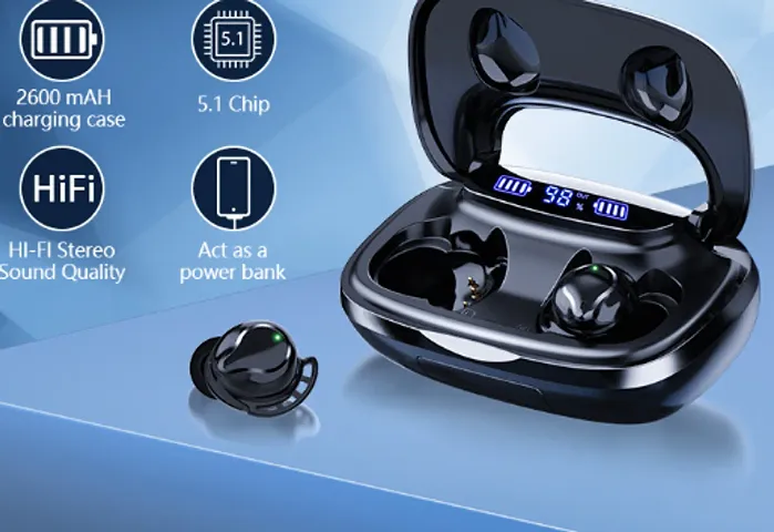 M19 Bluetooth 5.1 Wireless Earbuds Touch Waterproof Headset