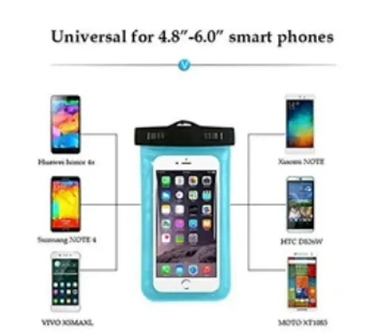 Universal Waterproof SMART MOBILE Protective Pouch for Pool, Beach for All SMART MOBILE- Random Color