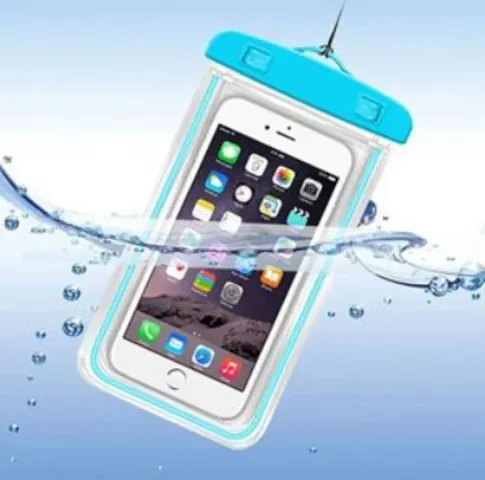 RRHR SALES Waterproof All Mobile Cover Pouch with Finger Touch, Cell Phone case, Mobile Cases, Waterproof Phone Pouch for All Mobile Cover (Material - TPU and PVC, Transparent)