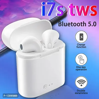 i7 TWS Ear Buds Wireless Bluetooth Headset Earphones V5.1+EDR Bluetooth Headset  (White, In the Ear)