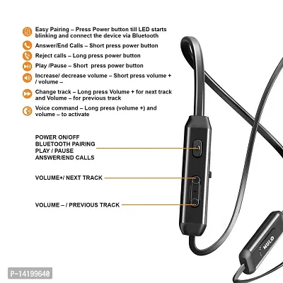 Neckband Pro+ in-Ear Bluetooth Neckband with Upto 8Hours Playback, Fast Charge, IPX7, Dual Pairing, BT v5.0, with Mic (Multicolor, Multi Design)-thumb2