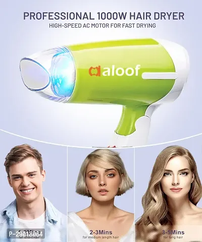 ALOOF Hair Dryer KS-2888 1200W Hair Dryer, 2 Speed  Heat Setting, Durable Motor, (1200W, Lime Green)-thumb3