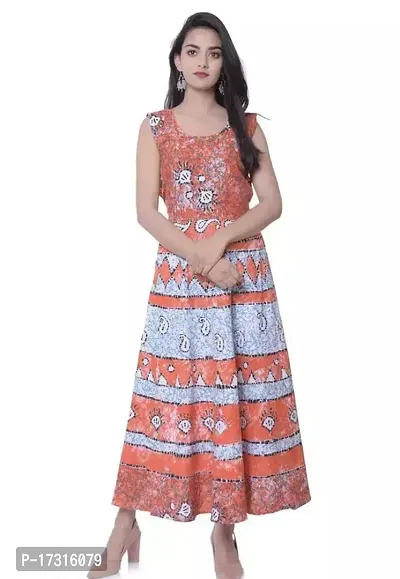 Stunning Printed Cotton Kurta For Women-thumb0