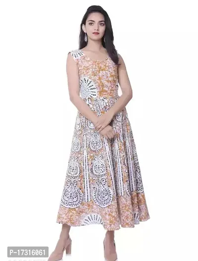 Stunning Printed Cotton Kurta For Women-thumb0