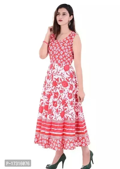 Stunning Pink Printed Cotton Kurta For Women