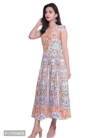 Stunning Printed Cotton Kurta For Women-thumb0