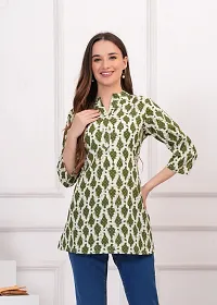 Latest Beautiful Cotton Printed Stitched Kurta-thumb2