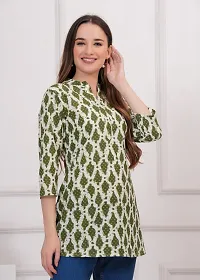 Latest Beautiful Cotton Printed Stitched Kurta-thumb3