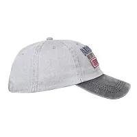 Dressify? Cotton Adjustable Sports Caps for Outdoor Activities (America One Love)- Grey-thumb2