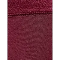 Dressify ? - Men's, Women's Soft  Cozy Winter Warm Velvet Fleece Knee Length Socks [2 Pair, Maroon]-thumb1