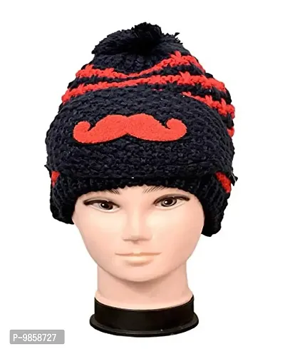 Dressify? Balaclava Beanie hat Girl/Women with Face Mask Pompom Windproof Thick Warm Snow Ski Winter Hat Blue Color-thumb3