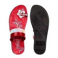 Girls red online slippers