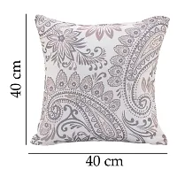 AJS Living Cotton Digital Decorative Print Combo of Cushion Cover, Latest Pattern Home Decor Pillow for Front Sofa Set (16x16 Inch, Design 04)-thumb4