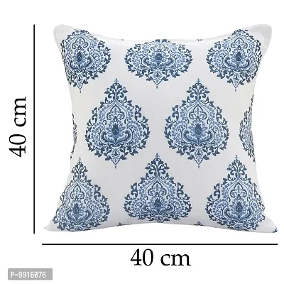 AJS Living Cotton Digital Decorative Print Combo of Cushion Cover, Latest Pattern Home Decor Pillow for Front Sofa Set (16x16 Inch, Design 07)-thumb5