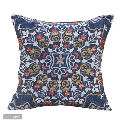 AJS Living Cotton Digital Decorative Print Combo of Cushion Cover, Latest Pattern Home Decor Pillow for Front Sofa Set (16x16 Inch, Design 17)-thumb3