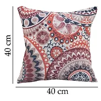 AJS Living Cotton Digital Decorative Print Combo of Cushion Cover, Latest Pattern Home Decor Pillow for Front Sofa Set (16x16 Inch, Design 11)-thumb4