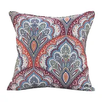 AJS Living Cotton Digital Decorative Print Combo of Cushion Cover with Filler, Latest Pattern Home Decor Pillow for Front Sofa Set (Pack of 2, 16x16 Inch, Design 04)-thumb3