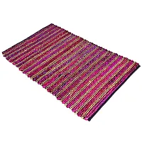 AJS Living Modern Jute Cotton Rug Bedroom, Living Room, Kids Room, Reversible Cotton Jute Floor Rug Carpet Runner for Home-thumb1