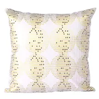 AJS Living Cushion Cover, Pillow for Home Office School Chair seat, Takiya of Off White Abstract Printed Cushions TC - 300, Set of 5, Size - 45 * 45 cm / 18 x 18 Inch-thumb1